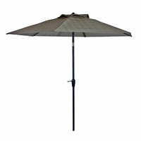 Living Accents Rochdale 9 ft. Tiltable Brown Patio Umbrella