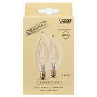 FEIT Electric The Original 40 watts CA10 Vintage Incandescent Bulb E12 (Candelabra) Soft White (Pack of 6)