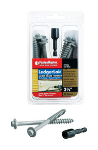 FastenMaster LedgerLok 3-5/8 in. L Hex Epoxy Wood Screws 12 pk