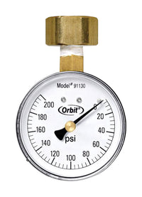 Orbit Pressure Gauge 3/4 in. 200 psi