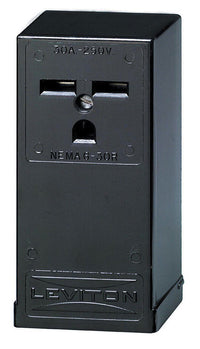 Leviton 250 V Black Outlet 6-30R 1 pk