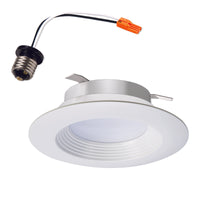 Halo White 4 in. W LED Retrofit Baffle Trim Kit 60 watt equivalency