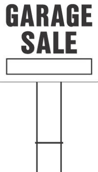 Hy-Ko English Garage Sale Sign Plastic 24 in. H x 20 in. W (Pack of 5)