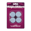 Magic Sliders Gray 1-1/2 in. Adhesive Plastic Sliding Discs 4 pk