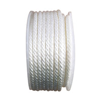 Lehigh Group SNR121 3/8" X 125' White Nylon Solid Braid Rope