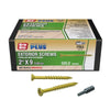 Grip-Rite PrimeGuard Plus No. 9  S X 2 in. L Star Flat Head Deck Screws 1 lb (Pack of 12)