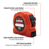 Lufkin 700 Series Plastic Orange Lockable SAE Self Centering Tape Measure 25 L ft. x 1 W in.