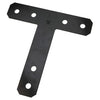 National Hardware 12 in. H X 12 in. W X 0.188 in. D Black Steel Flat Tee Plate