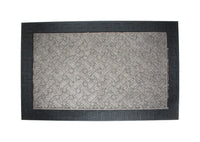 J & M Home Fashions 24 in. L X 36 in. W Gray Polypropylene Doormat