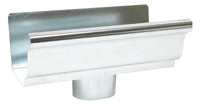 Amerimax 4 in. H X 4 in. W X 8 in. L Metallic Galvanized Steel K Gutter End with Drop