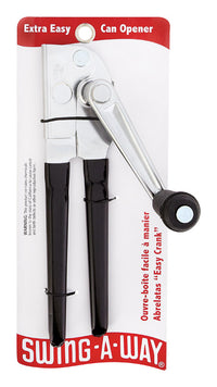 Swing-A-Way Black Stainless Steel Manual Can Opener