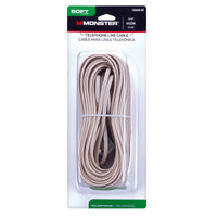 Monster Just Hook It Up 50 ft. L Ivory Telephone Line Cord