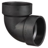 Charlotte Pipe 2 in. Hub X 2 in. D Hub ABS Elbow