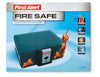 First Alert 0.17 cu ft Key Lock Gray Fireproof Safe