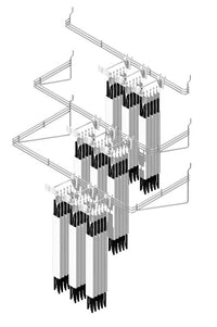 Southern Imperial 1.25 in. H X 5 in. W X 45 in. L Silver Organizer Rack (Pack of 6).