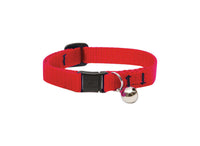 Lupine Pet Basic Solids Red Red Nylon Cat Collar