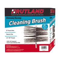 Rutland 10 in. Round Oil Tempered Chimney Brush