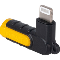 DeWalt Black/Yellow 90 Degree Lightning Audio Adapter For Apple