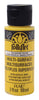 Plaid FolkArt Satin Daffodil Yellow Hobby Paint 2 oz. (Pack of 3)