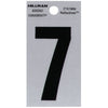 Hillman 2 in. Reflective Black Mylar Self-Adhesive Number 7 1 pc (Pack of 6)