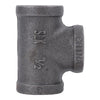 STZ Industries 1/2 in. FIP each X 1/2 in. D FIP 1/2 in. D FIP Black Malleable Iron Side Out Tee