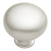 Hickory Hardware Round Cabinet Knob 1-1/4 in. D 1-1/8 in. Satin Nickel Silver 10 pk (Pack of 5)