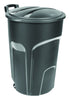 Rubbermaid 32 gal Black Resin Wheeled Garbage Can Lid Included (Pack of 4)