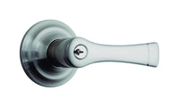 Brinks Push Pull Rotate Harper Satin Nickel Entry Lever KW1 1.75 in.