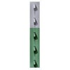 Studded T-Post, 7-Ft. x 1-1/3-In. Green With Aluminum Top (Pack of 5)