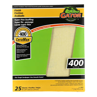 Gator CeraMax 11 in. L x 9 in. W 400 Grit Ceramic Sandpaper 1 pk (Pack of 25)