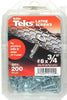 Teks No. 8  x 3/4 in. L Phillips Truss Head Zinc-Plated Steel Lath Screws 200 pk