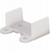 Prime-Line Matte White Plastic Sliding Door Guide 2 pc