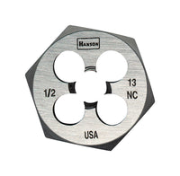 Irwin Hanson High Carbon Steel SAE Hexagon Die 1/2 in. 1 pc