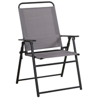 Living Accents Black Powder Coated Steel Frame & Fabric Seat Sling Chair 250 lbs. Capacity