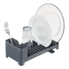 iDesign Clarity 12.5 in. L X 5.69 in. W X 4.32 in. H Gray Plastic Dish Drainer