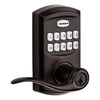 Kwikset SmartKey Venetian Bronze Zinc Electronic Touch Pad Entry Lever