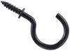 National Hardware Black Steel 1 in. L Cup Hook 13 lb 30 pk