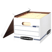 Bankers Box Stor/File 450 lb White Storage Box 10 in. H X 12 in. W X 15 in. D Stackable