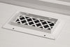 Steelcrest Designer 8 X 4 Wall /Ceiling White Return Vent Cover, With Face Mounting Screw Holes, No Damper