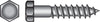 Hillman 1/2 in. X 5 in. L Hex Hot Dipped Galvanized Steel Lag Screw 25 pk