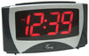 La Crosse Technology Equity 2 in. Black Alarm Clock LED Plug-In