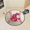 Washington State University Baseball Rug - 27in. Diameter