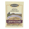 Alessi - Sicilian Lentil Soup - Lenticchie - Case of 6 - 6 oz.