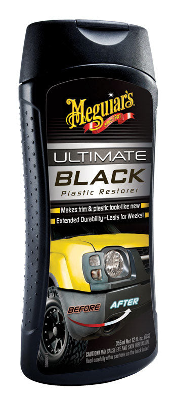 (2-Pk) Meguiar's Car Auto ULTIMATE BLACK Plastic Trim Vinyl Restorer EASY  SPRAY