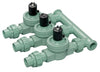 Orbit PVC 24V 150 PSI 3-Valve Preassembled Manifold 3/4 in.