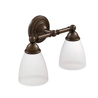 OIL RUBBED BRONZE TWO GLOBE BATH LIGHT