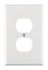 Leviton Midway White 1 gang Nylon Duplex Outlet Wall Plate 1 pk (Pack of 20)