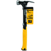 DeWalt 22 oz Checkered Face Claw Hammer 14 in. Steel Handle (Pack of 2)