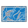 NFL - Detroit Lions XFIT 4ft. x 6ft. Plush Area Rug