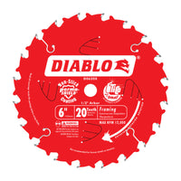 Diablo 6 in. D X 1/2 in. TiCo Hi-Density Carbide Framing Blade 20 teeth 1 pk